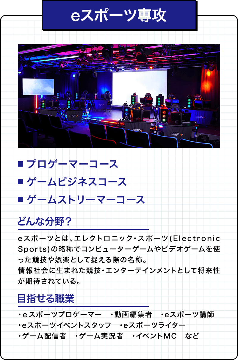 eスポーツ専攻