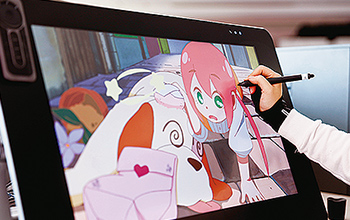 液晶タブレットでデジタル作画体験！