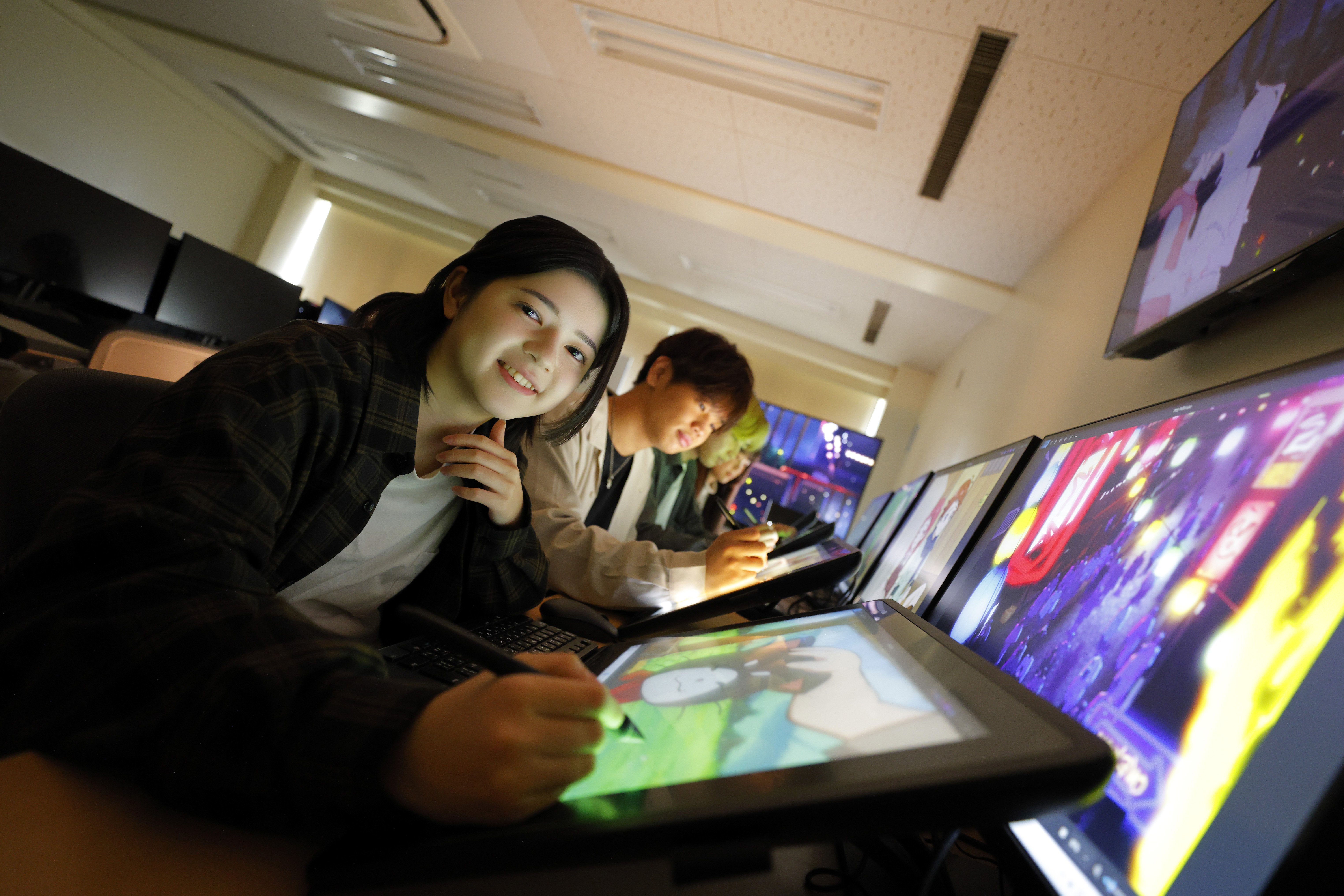 アニメ分野の体験授業