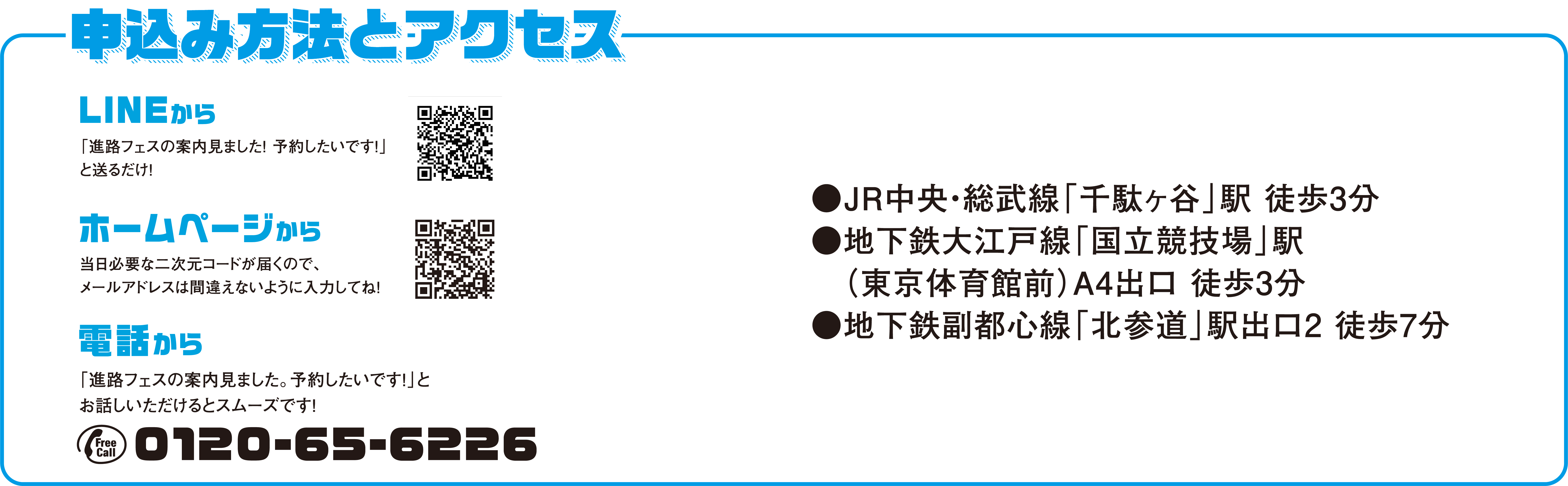 申込方法とアクセス