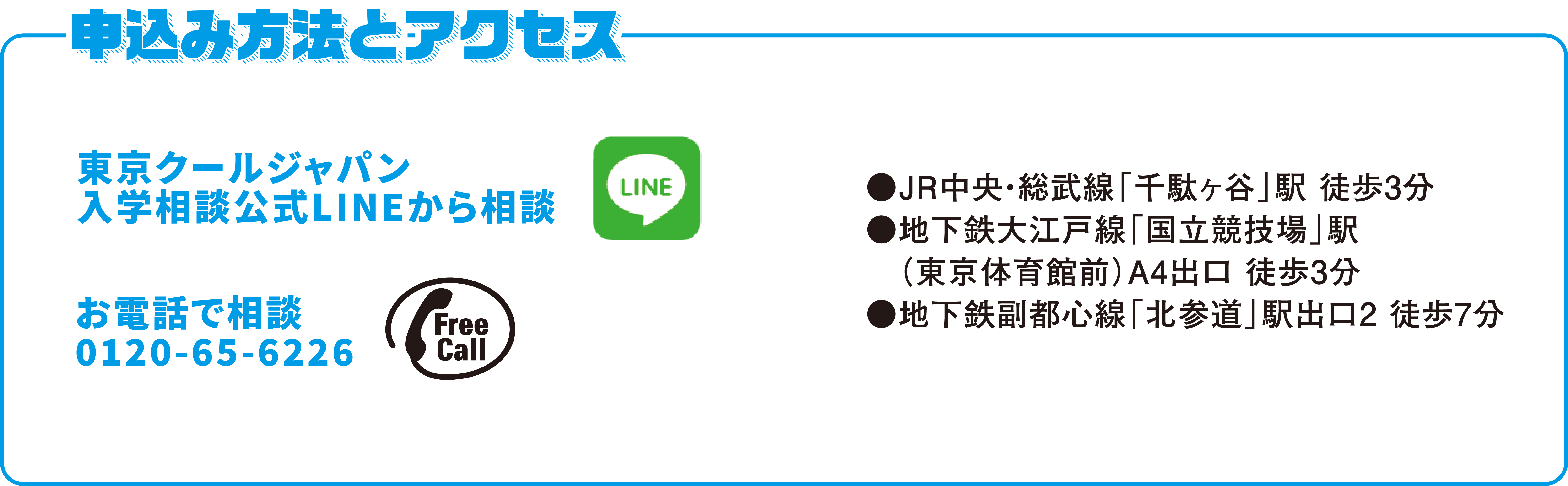 申込方法とアクセス