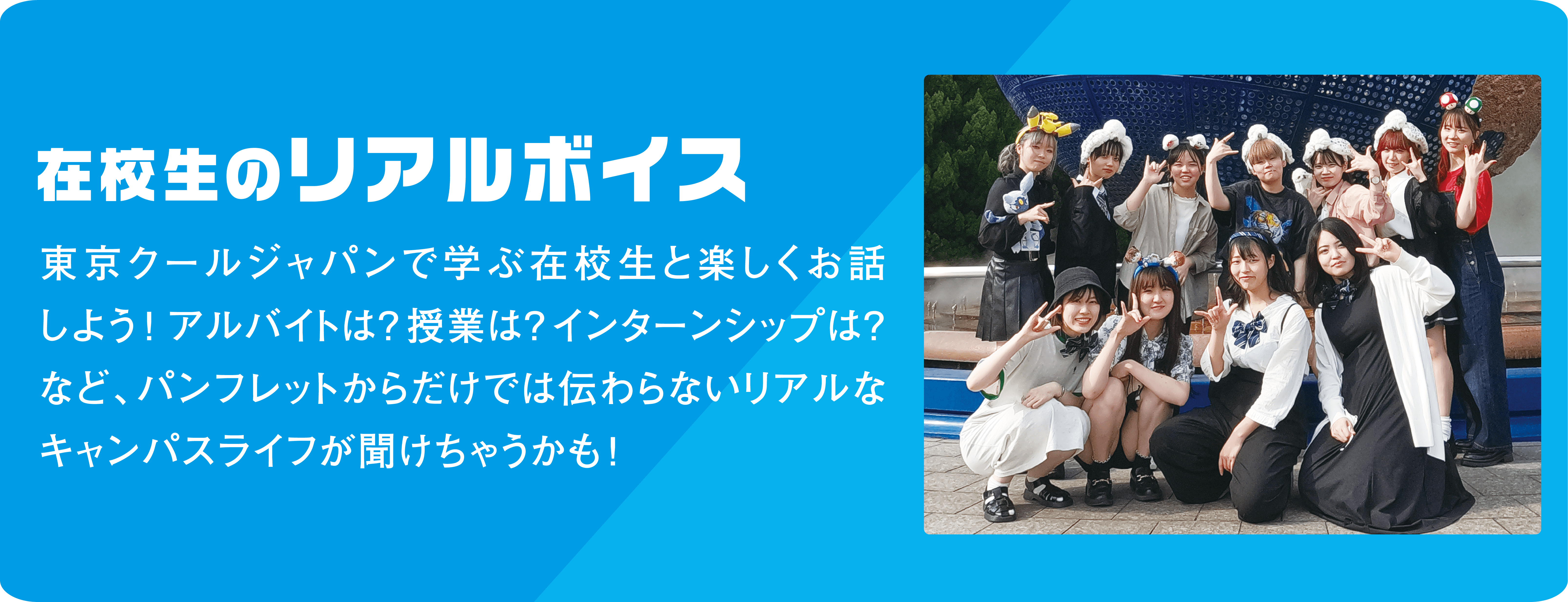 在校生のリアルボイス